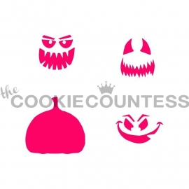  Cookie Countess - Stencil - build a pumpkin - halloween stencil