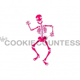 Cookie Countess - Stencil - skelet - halloween stencil