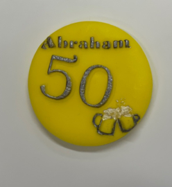 Abraham 50 Jaar - fondant stempel - PartyStamp - Debosser