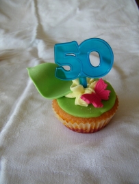 Cupcake Toppers 50 Blauw 6/Pk