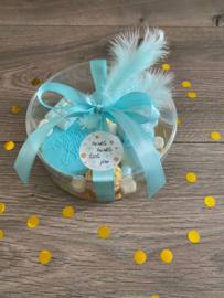 Transparante cadeauverpakking / sweetbox met losse deksel