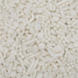 PME White Pearl Sprinkle Mix – Parelwitte Sprinkles 76 g