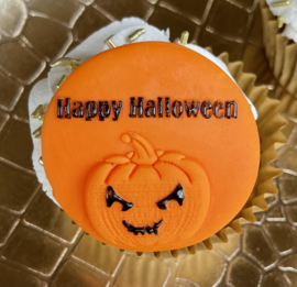 Happy Halloween - pompoen - fondant stempel - PartyStamp - Debosser