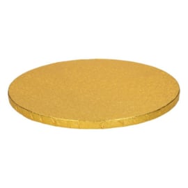 Gouden Cake drum rond 25 cm