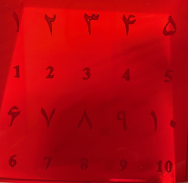 Arabic en westerse - getallen om aftel kalender te maken -  Fondantstempel voor cupcakes en koekjes