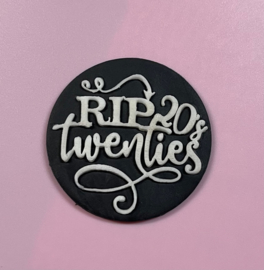 Rest in Peace twenties - fondant stempel - PartyStamp - impress - Debosser