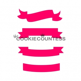 Cookie Countess Diagonal Banner Stencil