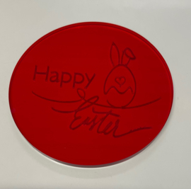 Happy Easter Egg bunny  - Ganache Plates & fondantstempel voor taart verkrijgbaar in div. afmetingen