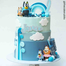 25 cm Baby Blauw -  MDF - Cakeboards -  rond - extra draagkracht