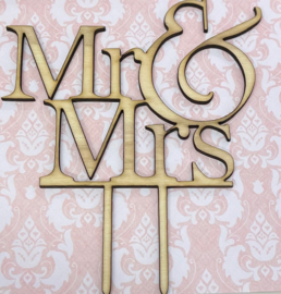 Mr & MRs Taarttopper hout