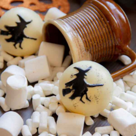 Heks - hot chocolate bomb - 3 delige chocolade mal - BWB10513
