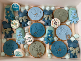 Baby op komst- Silhouette - PartyStamp - Fondantstempel