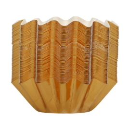 Funcakes Bloom Cupcake baking cups METALLIC GOUD