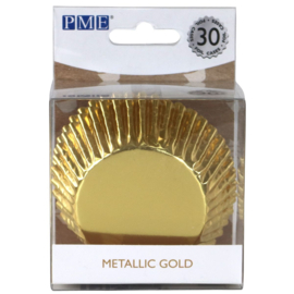 PME Foil Baking Cups Metallic Gold | Gouden Cupcakevormpjes | 30 stuks