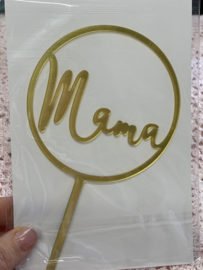 Mama  - gouden Taarttopper