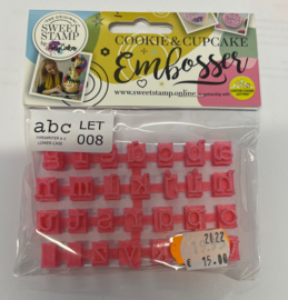 Sweetstamp  mini message  aanvullende set 008 TYPEWRITER lowercase