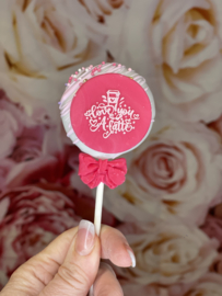 Love you a Latte - Cakepop Message Stamp