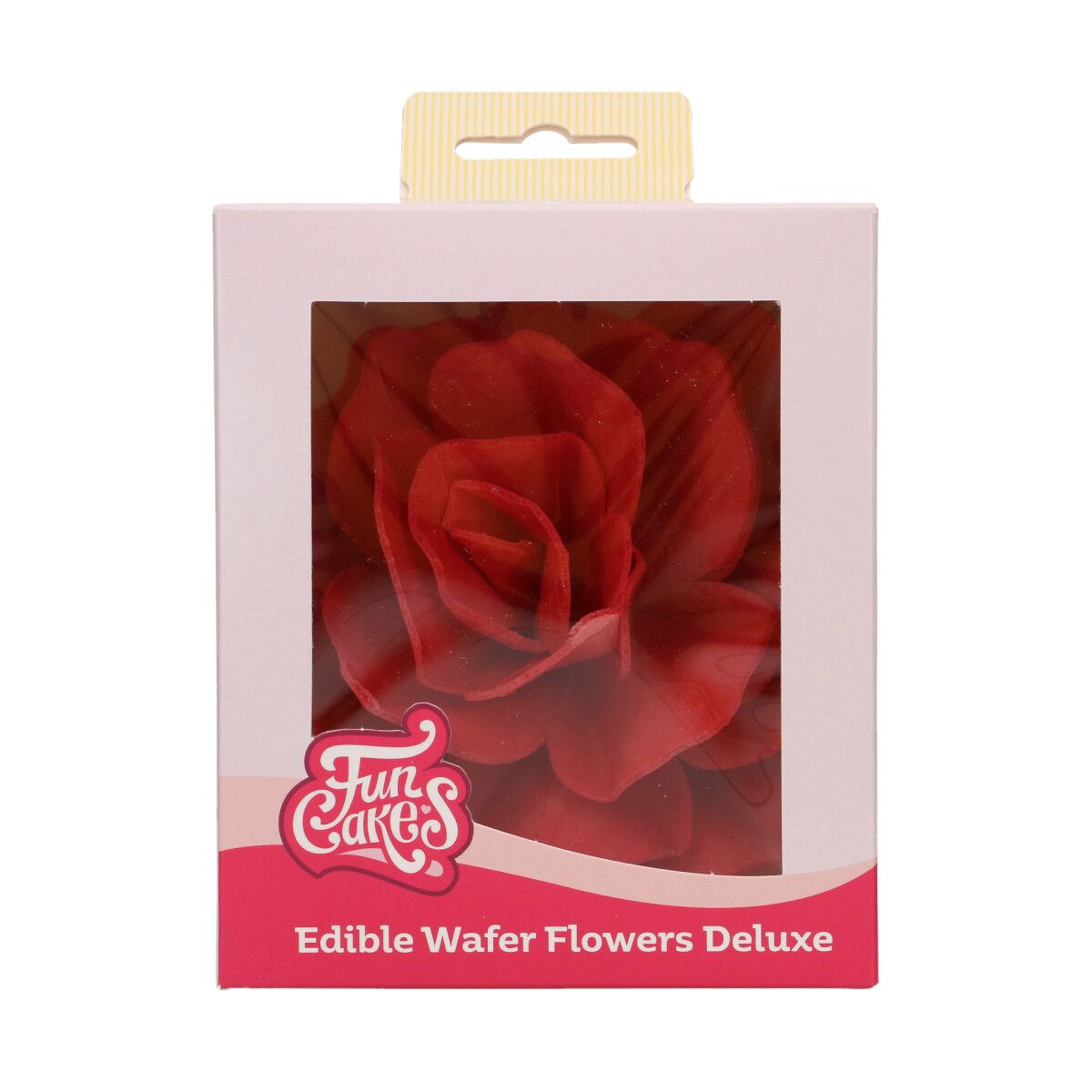 Funcakes Deluxe Rose Pastella Rood Groot - wafer flowers