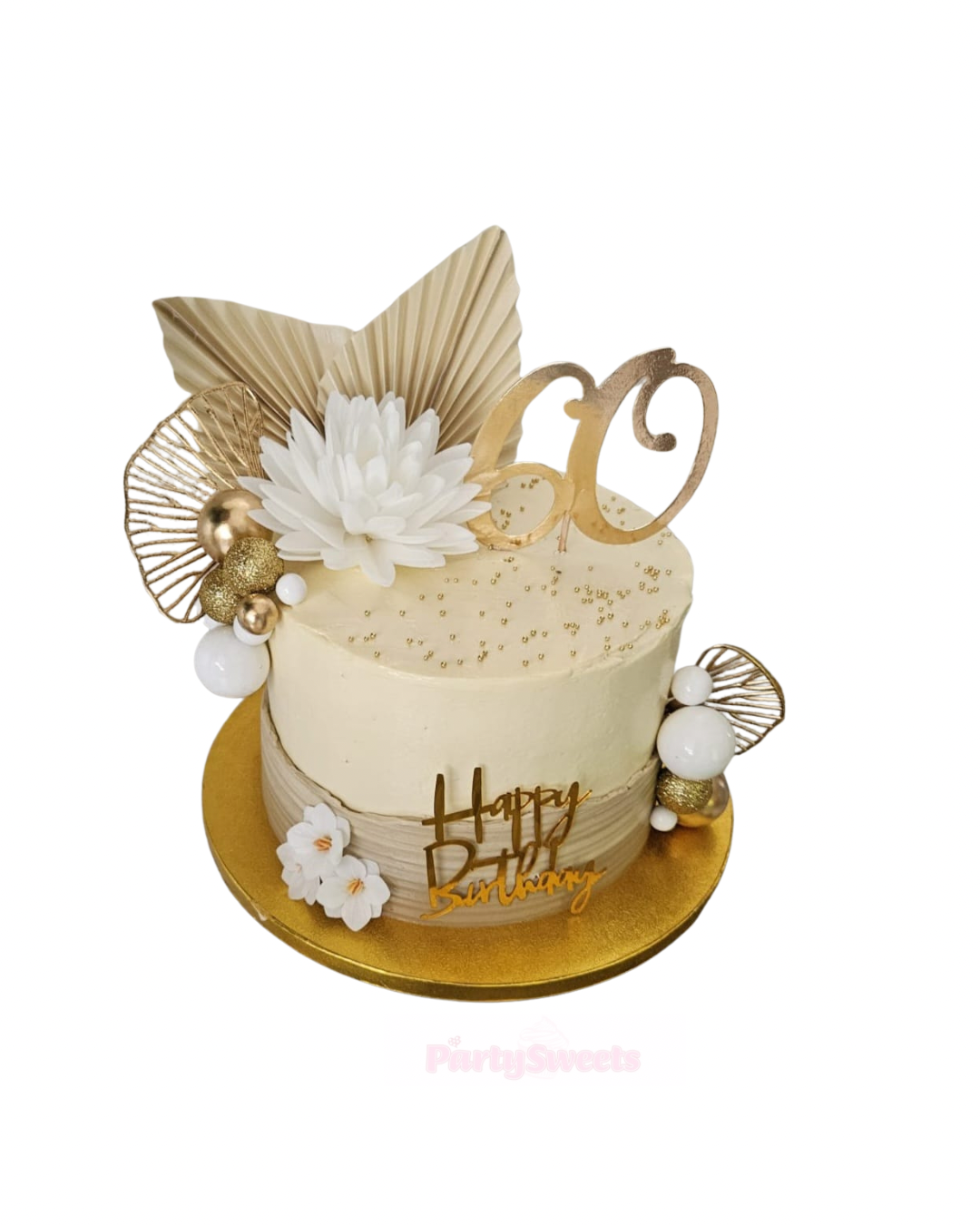 Funcakes- Eetbare - Pioenroos - Wit - Groot- Papieren bloemen- deLuxe