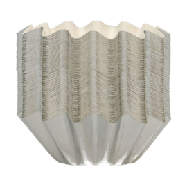 Funcakes Bloom Cupcake baking cups METALLIC SILVER