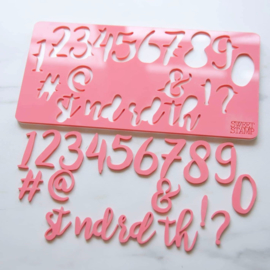STYLISH set Numbers & Symbols Sweet Stamp