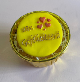 Van hartjes gefeliciteerd - fondant stempel - PartyStamp - impress