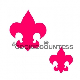 Cookie Countess Fleur de Lis Stencil