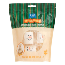 PME Sneeuwman Marshmallows – Kerst Marshmallows 12 stuks / 102 g