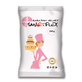 SMARTFLEX  Rolfondant Baby Pink Velvet met vanille smaak 250 Gram