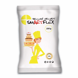 Yellow SmartFlex  Velvet Rolfondant met vanille smaak 250 Gram