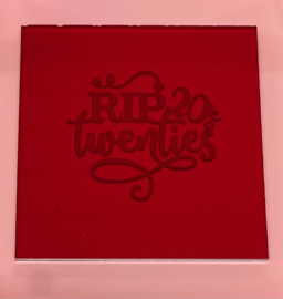 RIP Twenties - Fondant stempel voor Cupcakes en koekjes