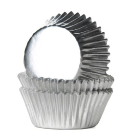 HOM Mini Cupcake Baking Cups ZIlver 36 /Pk