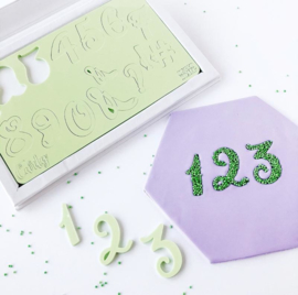 CURLY set Numbers & Symbols  Sweet Stamp