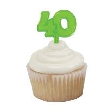 Cupcake Toppers 40 Groen 6/Pk