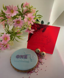 ONE derful Birthday  - eerste verjaardag - fondantstempel - Partystamp