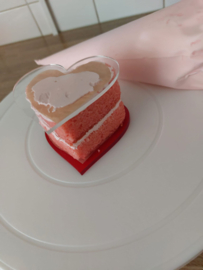 Happy Valentinesday - Hartvormige Ganache Plates, Sjabloon & Valentijnsdag Fondantstempel in 1 - Partystamp