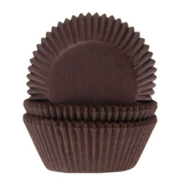 Bruine cupcake baking cups House of Marie 50/Pk