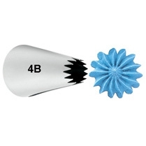 #4B Wilton Tip Open star Carded