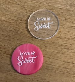 Love is Sweet - Cakepop Message PartyStamp
