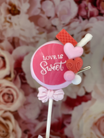 Love is Sweet - Cakepop Message PartyStamp