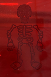 Sugar skull skelet - Halloween - fondant stempel - PartyStamp - Debosser