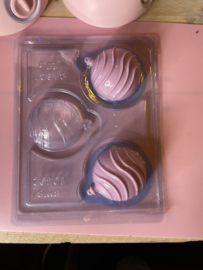 KERSTBAL  - Chocolade mal - 3-Delig