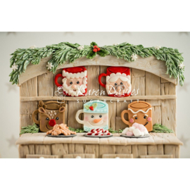 Festive Mugs - Christmas Cookie silicone mold Karen Davies