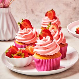 FunCakes Enchanted Cream Aardbei 450g – Luchtige Crème met Aardbeiensmaak