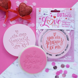 Fondantstempel "YOU ARE PRECIOUS TO ME" Outboss-Sweetstamp