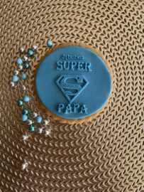 Super papa - PartyStamp  - Fondantstempel