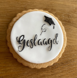 Geslaagd Cap  - PartyStamp  - Fondantstempel