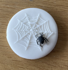 Spin in web  - Halloween - fondant stempel - PartyStamp - Debosser