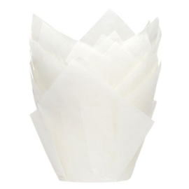 House of Marie Tulip Muffin cups Wit