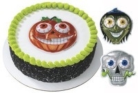 Halloween Taarttoppers Skelet, Pompoen en Heks